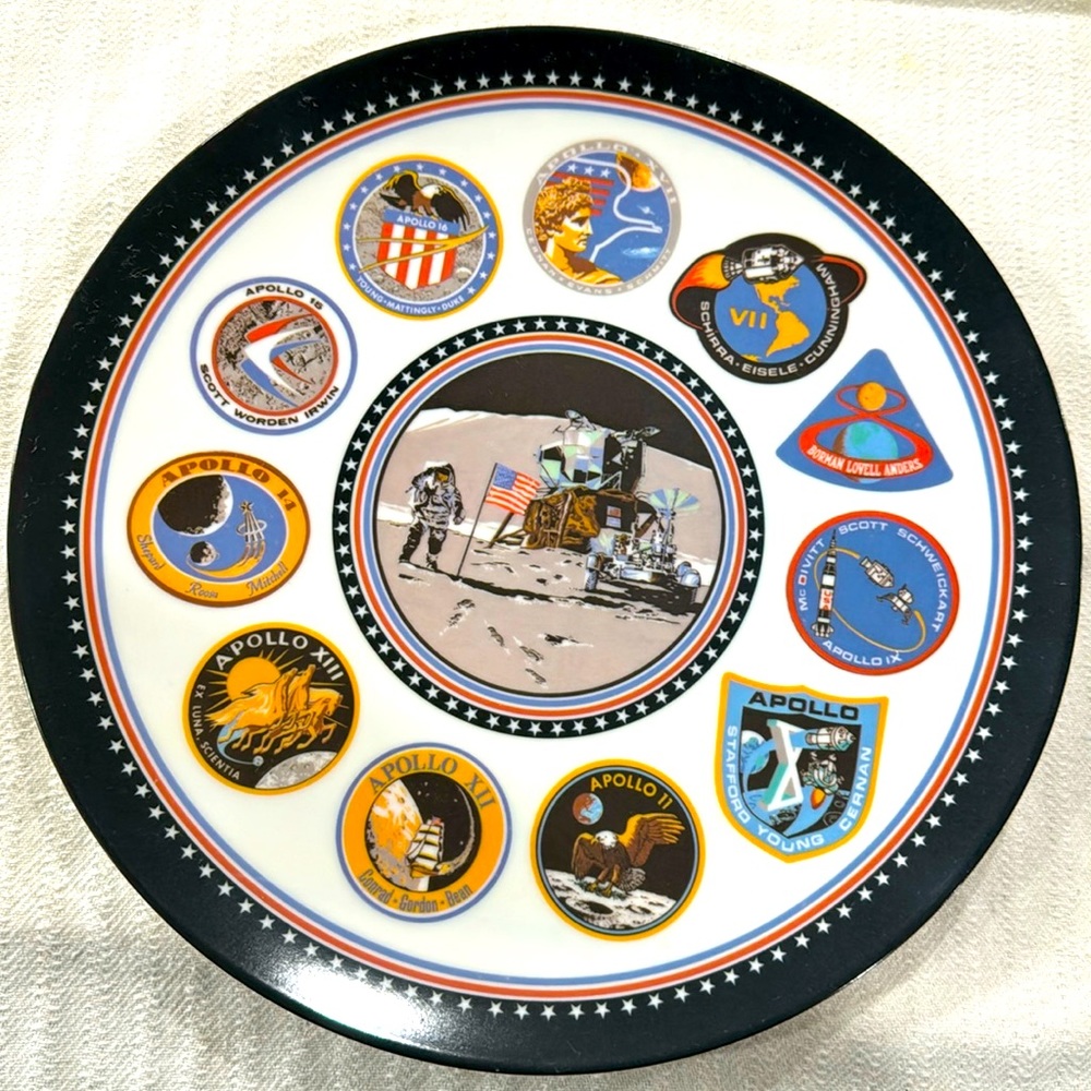 Vintage Apollo Space Plate